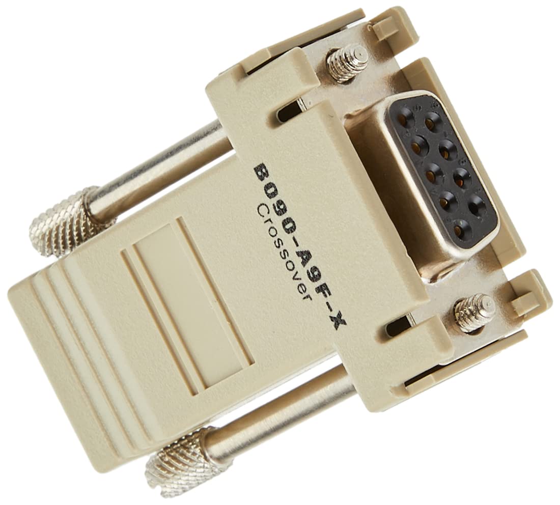 Tripp Lite DB9F - RJ45 Crossover Modular Serial Adapter Ethernet to Console (B090-A9F-X)