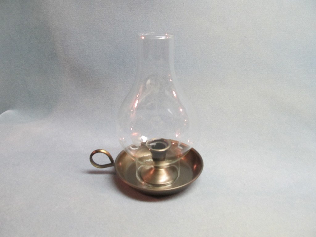 Princess House Crystal Heritage Brass Candle Lamp Home