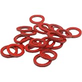 SeaSierra 90430-08003-00 Outboard Lower Unit Drain Plug Gasket for Yamaha | 20PCS Gearcase Seal Kit, Fits All 2 &amp; 4 Stroke Marine Motors, Replaces 90430-08020-00 90430-08801-00, Sierra 18-4698