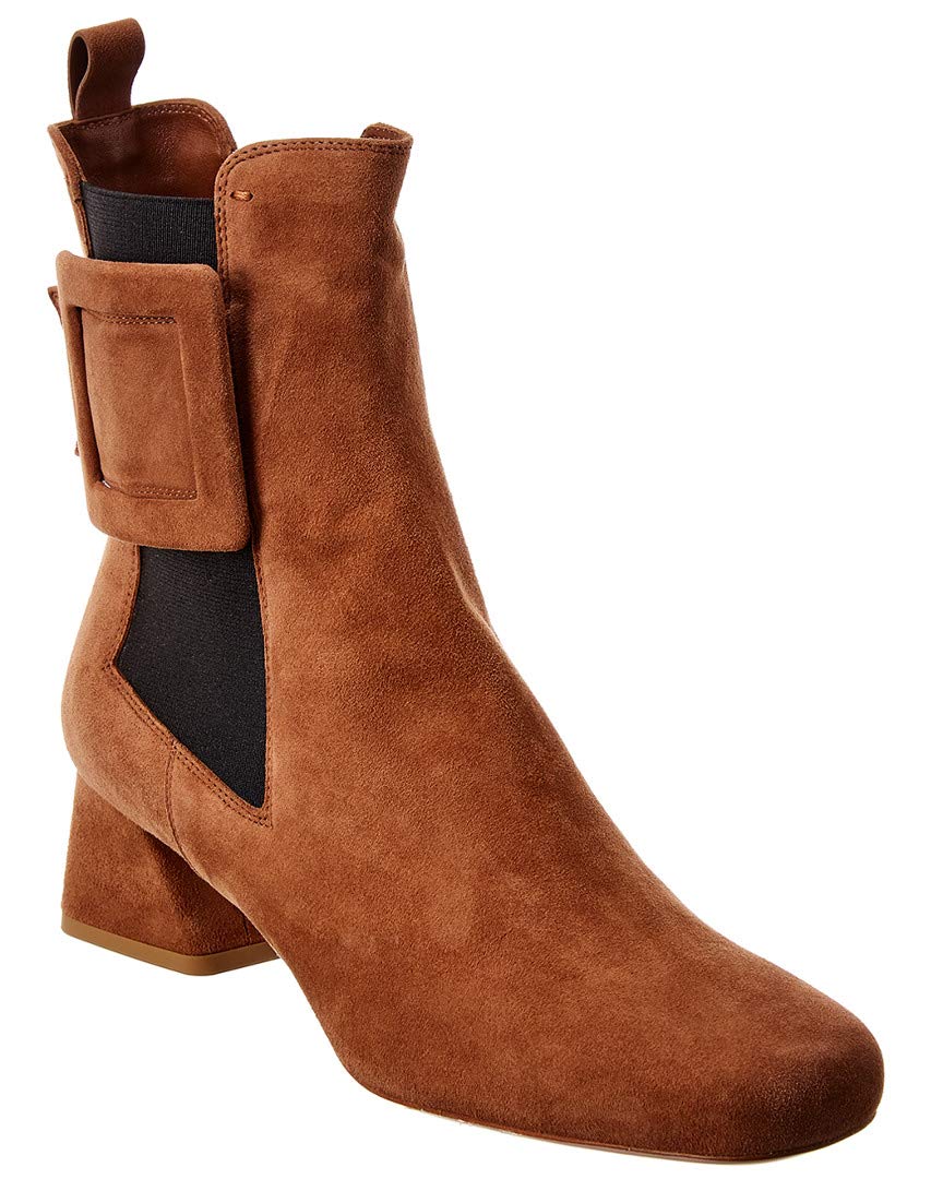 Roger Vivier Tres Vivier Chelsea Suede Bootie
