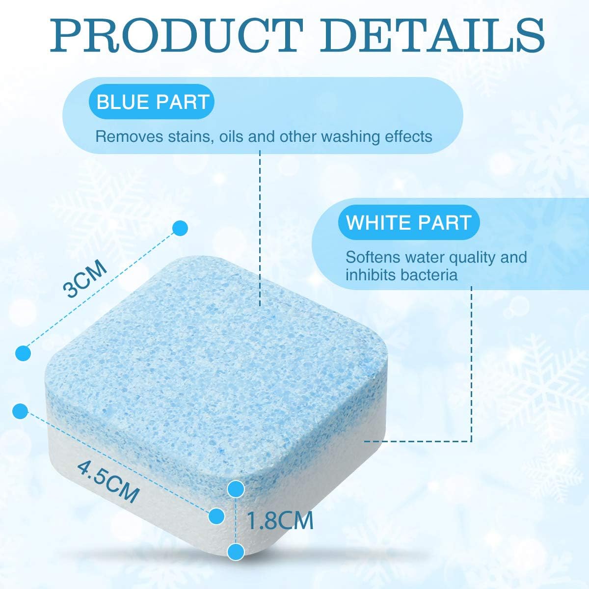 Washing Machine Cleaner Charminer 12 Pieces Solid Cleaner Effervescent Tablets Washing Machine Cleaner Deep Cleaning Remover With Triple Decontamination For Bathroom Room Kitchen Amazon De Health Personal Care