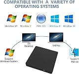 ZZOSRDR USB 3.0 Type-C External CD DVD Drive RW Writer Burner Player Portable view 7