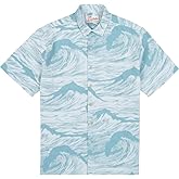 Kahala Men's Peahi Short Sleeve Jacquard Button Up Shirt