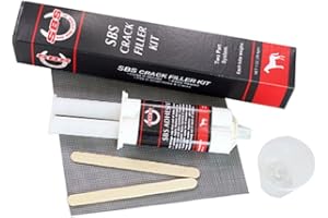 SBS Equine | Crack Filler Kit | Fills in Small Holes & Cracks in Hoof | Cartridge Cures in Minutes Easily Rasped (2 Oz)