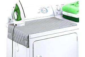 MILCRAFT Ironing Blanket, Magnetic Mat Laundry Pad, 33"x 18", Gray, Washer Dryer Heat Resistant Pad, Iron Board Alternative Cover