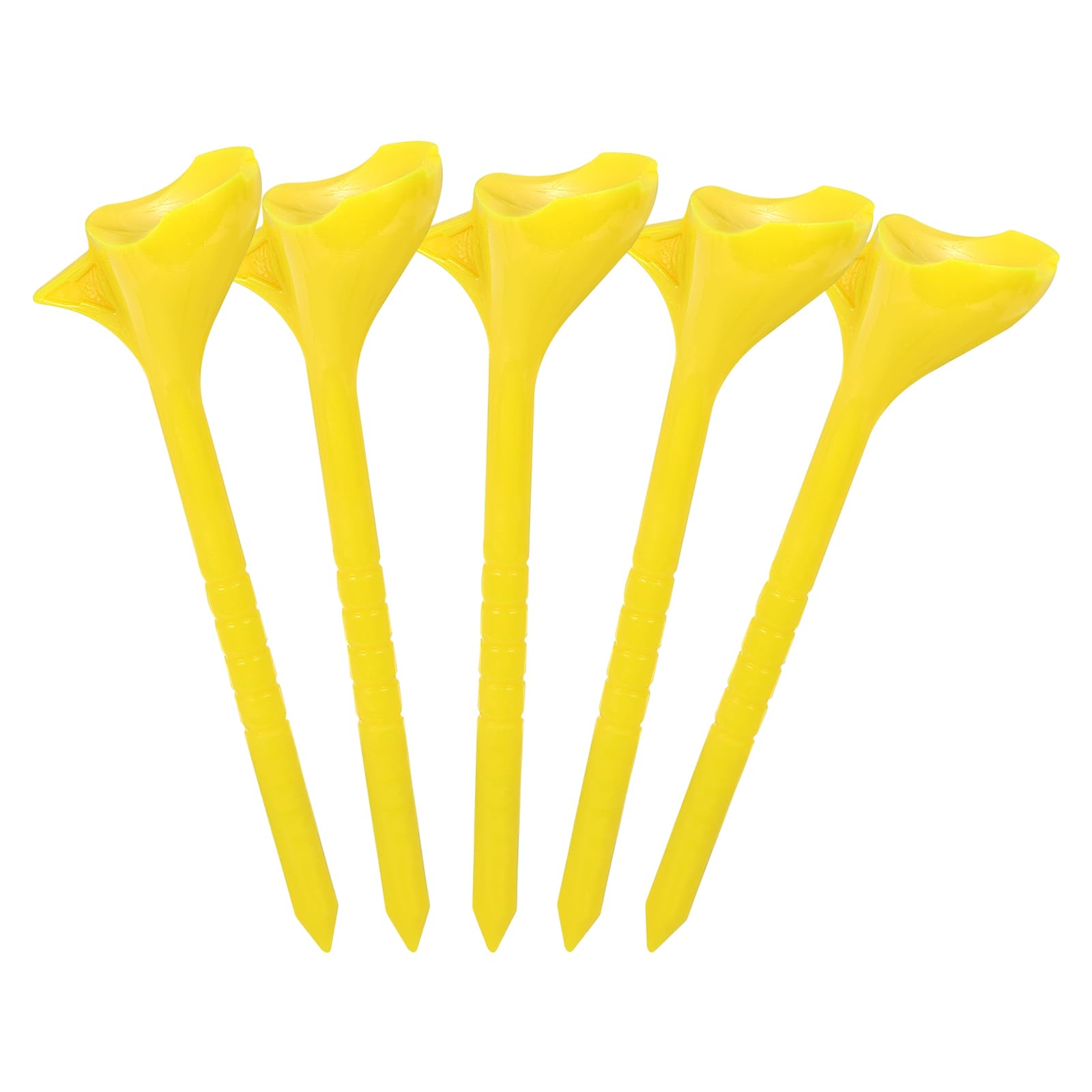 PATIKIL 3.3 Inch Golf Tee, 10 Pack Plastic Golf Practice Tees Training Driving Range Tee Stable Golf Ball Holder for Outdoor Indoor Hitting Mat, Yellow