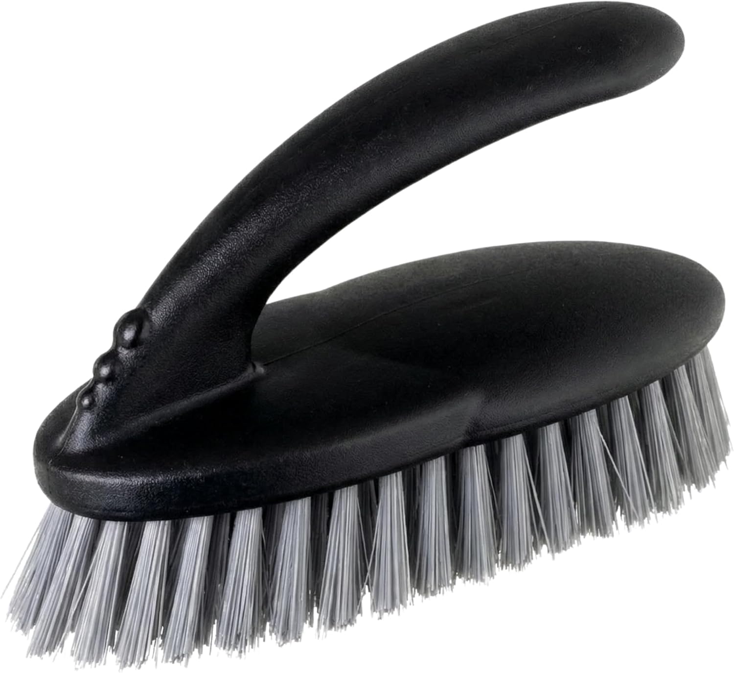 VIGAR - Cleaning Brush - 16 x 9 x 7 cm - Hard Microfibre Bristles and Ergonomic Handle - Ideal for Clothes and Heavy Duty Fabrics - Red - Small