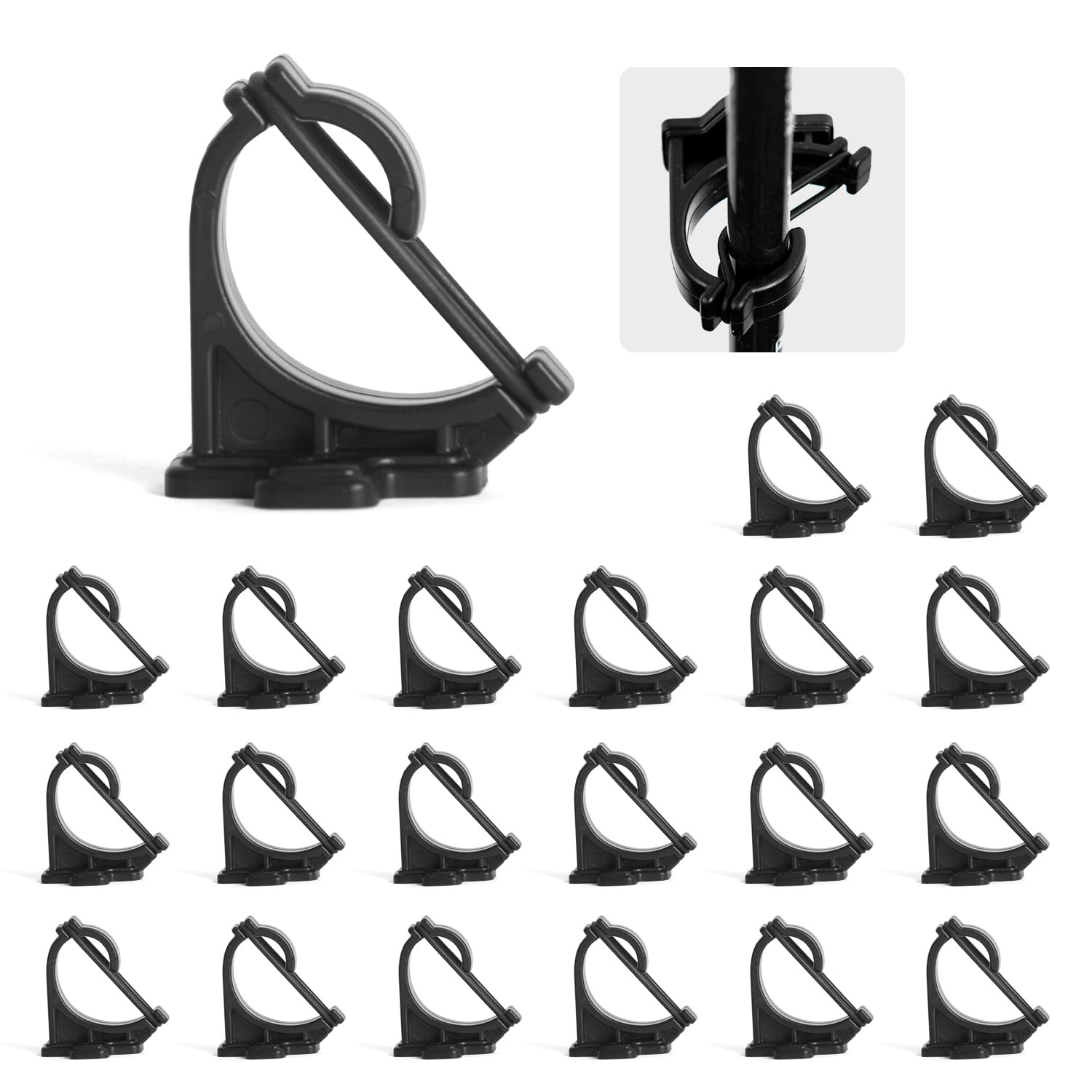 Photo 1 of Fishing Rod Rack Clips/Making Kit, Customize Your Own Fishing Rod Holders for Garage, Also for Billiards Pool Cue Rack