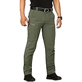 NAVEKULL Men's Lightweight Tactical Hiking Pants Quick Dry Stretch Multi-Pockets Outdoor Work Cargo Pants
