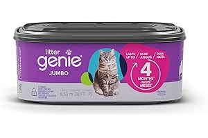 Litter Genie Jumbo Refill Bag - Multi-Layer Refill Bags w/Up to 4 Months of Supply - Compatible w/Standard, Plus, Style, & XL