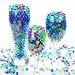 VIIVRIA Water Beads, 20 OZ (60,000 Beads) Kids Water Beads, Flash Water Beads for Bath Refill, Kids Tactile Toys, Sensory Toys, Vase Filler, Transparent Jelly Pearls 8 Pack Clear Water Beads
