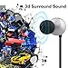 Buy 2 Get 1 Free In-ear Earbuds Headphones, ONHI YEEL 3 Surround Sound Earphones with Microphone and Remote,Active Noise Cancelling Bass Earbuds with four sizes of earmuffs for video games movies