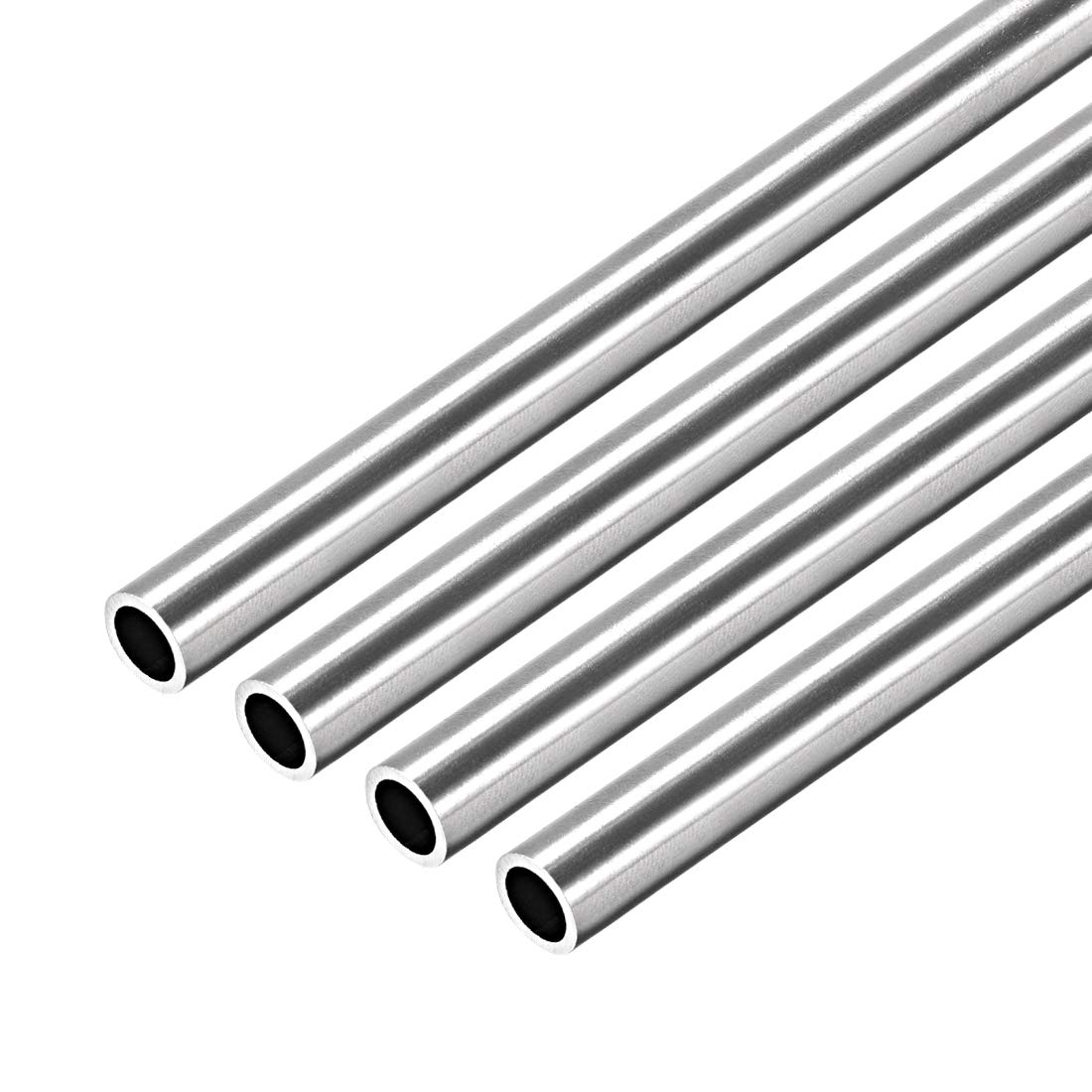 uxcell 304 Stainless Steel Round Tubing 8mm OD 1mm Wall Thickness 250mm Length Seamless Straight Pipe Tube 4 Pcs
