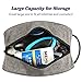 OIMIMY Mens Toiletry Bag Dopp Kit Travel Bathroom Bag Shaving Shower Cosmetic Organizer Gray
