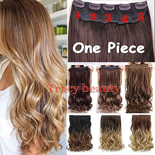 Real Thick Clip In 3/4 Full Head Hair Extension Clips Extensions As Human B822