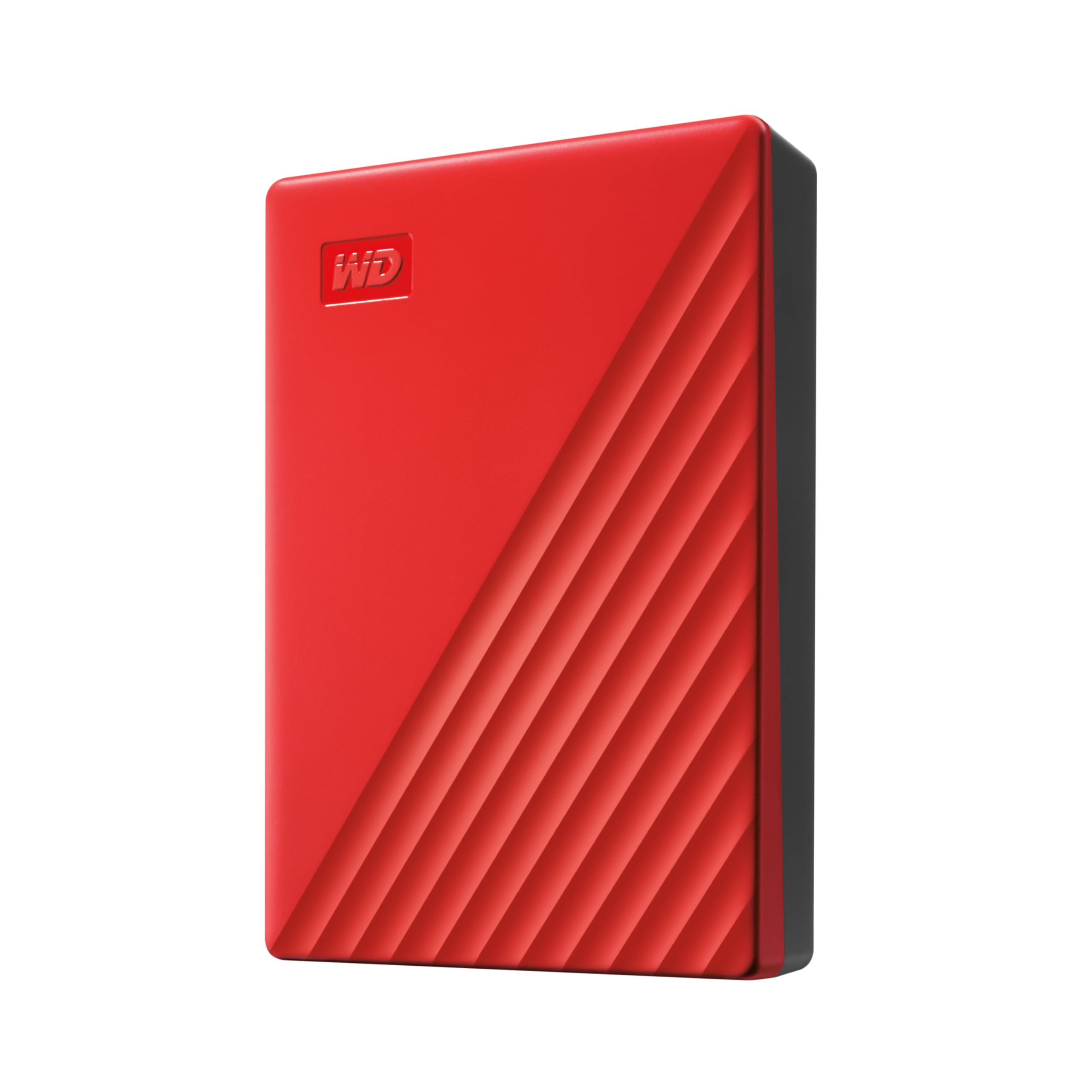 WD My Passport externe Festplatte 6 TB (mobiler Speicher, schlankes Design, herunterladbare Software, automatische Backups, Passwortschutz) Rot - auch kompatibel mit PC, Xbox und PS4