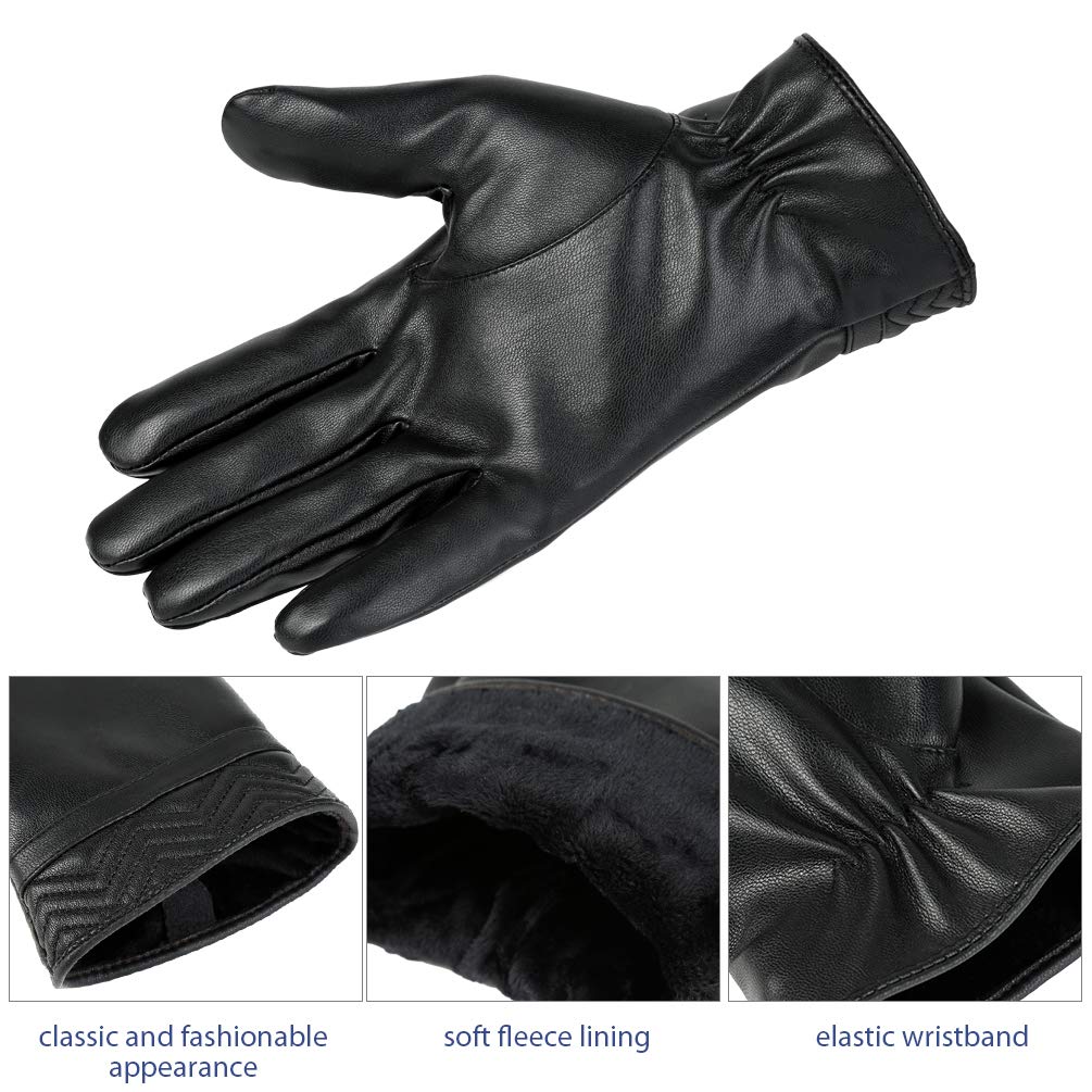 VBIGER Gants Hiver Chaud à écran Tactile Sports pour Hommes, Noir, M