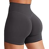 YEOREO Women's Biker Shorts 3.6" /4.5" / 6" Workout Gym Shorts Craze High Waist Tummy Control Hidden Scrunch Running Yoga