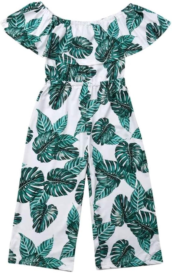 CiKiXZ CiKiXZ Kinder Mädchen Jumpsuit mit Aufdruck Off Shoulder