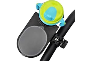 liuliuby Universal Stroller Snack Tray Attachment | Stroller Cup Holder Attachment Universal Snack Tray for Stroller Tray Attachment | Clip On Baby Stroller Accessories for Joggers, Umbrella & Wagons