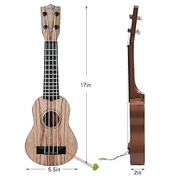 Raimy 17in Kids Ukulele Guitar - 4 Strings Mini