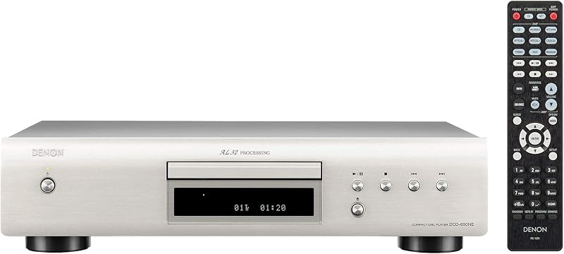 Denon DCD-600NE CD Player HiFi AL32 Processing Optical Output Silver