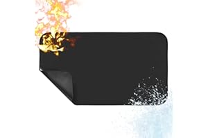 TLPCRKI Fireplace Rug for Fireplaces Fire Resistant,28 X 48 Inches Fireproof Fireplace Mat Hearth Area Rug,Fireproof Rug for Fireplace Indoor & Outdoor(Size:M)