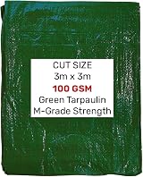 Cost Wise 3m x 3m Royal Green Waterproof Tarpaulin Tarp Garden Camping Car view 3