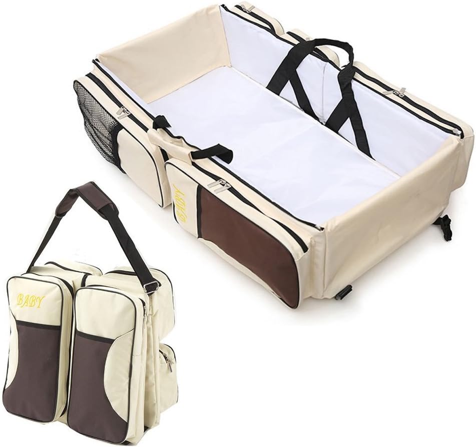 Multifunctional 3 in 1 Baby Changing Bags Travel Bassinet bed Portable Foldable Bag Tote Bag Nappy Changing Bag Baby Crib Carrycot