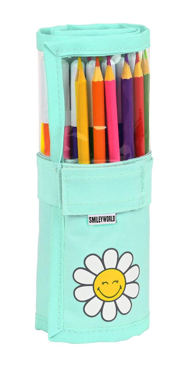 SAFTA 412281786 27 Pcs. Roll Up Pen Smiley World Summer Fun, Multicoloured