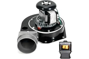 loosoo 80602 Combustion Exhaust Blower Motor Fan Assembly with Housing Compatible with US Stove & USSC Bay Front 5660, Vogelzang VG5770 VG5790, Ashley AP5660L AP5770 AP5710, King 5501S Pellet Stoves