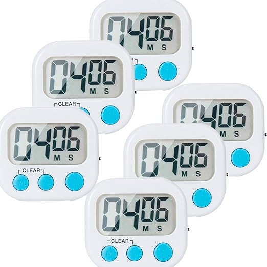 Amazon Com 10 Pack Small Mini Digital Kitchen Timer Magnetic