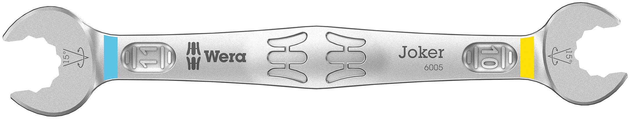 Wera 6005 Joker Double Open-Ended Wrenches, 10 x 11 x 137.3 mm - 05020312001