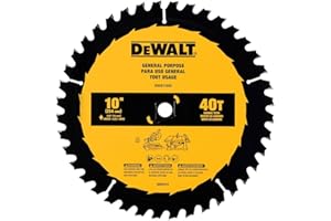 DEWALT Table Saw Blade, 10", 40 Tooth, with Fine Finish, Ultra Sharp Carbide (DWA11040)