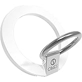 ONES Strong Magnetic Ring and Holder [360° Rotation Adjustable] [Stable and Durable] [Thin and Light] Phone Grip Holder for iPhone16 15 14 13 Pro Max Plus, Samsung Galaxy, Sony Xperia, Metal White