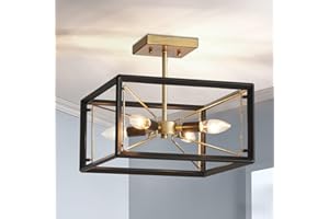 AGV LIGHTING CL046BB Modern Ceiling Light, Semi-Flushmount Close to Ceiling Light Fixture, Perfect for Living Space, L13 x W1