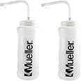 Mueller Quart Bottle w/Straw, Natural Color w/ Black Letters (2-Pack)