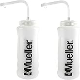 Mueller Quart Bottle w/Straw, Natural Color w/ Black Letters (2-Pack)