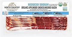 NORTH COUNTRY SMOKEHOUSE Organic Reduced Sodium Applewood Smoked Uncured Bacon, 8 OZ