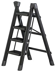 Runruii 4 Step Folding Portable Step Ladder with