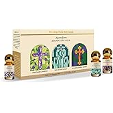 Frankincense & Myrrh, Spikenard & Lily of The Valley Anointing Oils 3 x 9ml/0.3 fl oz | Blessings from The Holy Lands | Blessed Oils from Jerusalem | Biblical Spices | Prayer Oil