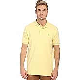 U.S. Polo Assn. Men's Solid Interlock Polo Shirt Shirt, -Lemon Frost, M
