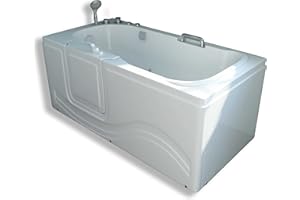 Whirlpool Walk-in Bath Tub 60” x 30” 6 Jets Bathtub with Door Model Dolly