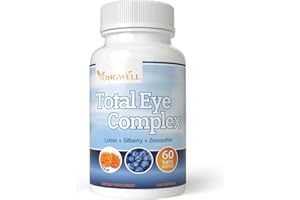 YongWell Total Eye Complex with Lutein, Bilberry & Zeaxanthin - Support Eye Health & Visual Acuity (120 Capsules)