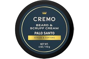 Cremo Beard & Scruff Cream, Palo Santo (Reserve Collection), 4 oz - Soothe Beard Itch, Condition and Offer Light-Hold Styling for Stubble and Scruff (Product Packaging May Vary)