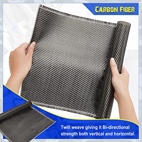 6.5ft X 12" Carbon Fiber Fabric Roll Pure Fabric Carbon Fiber Sheet 2 X