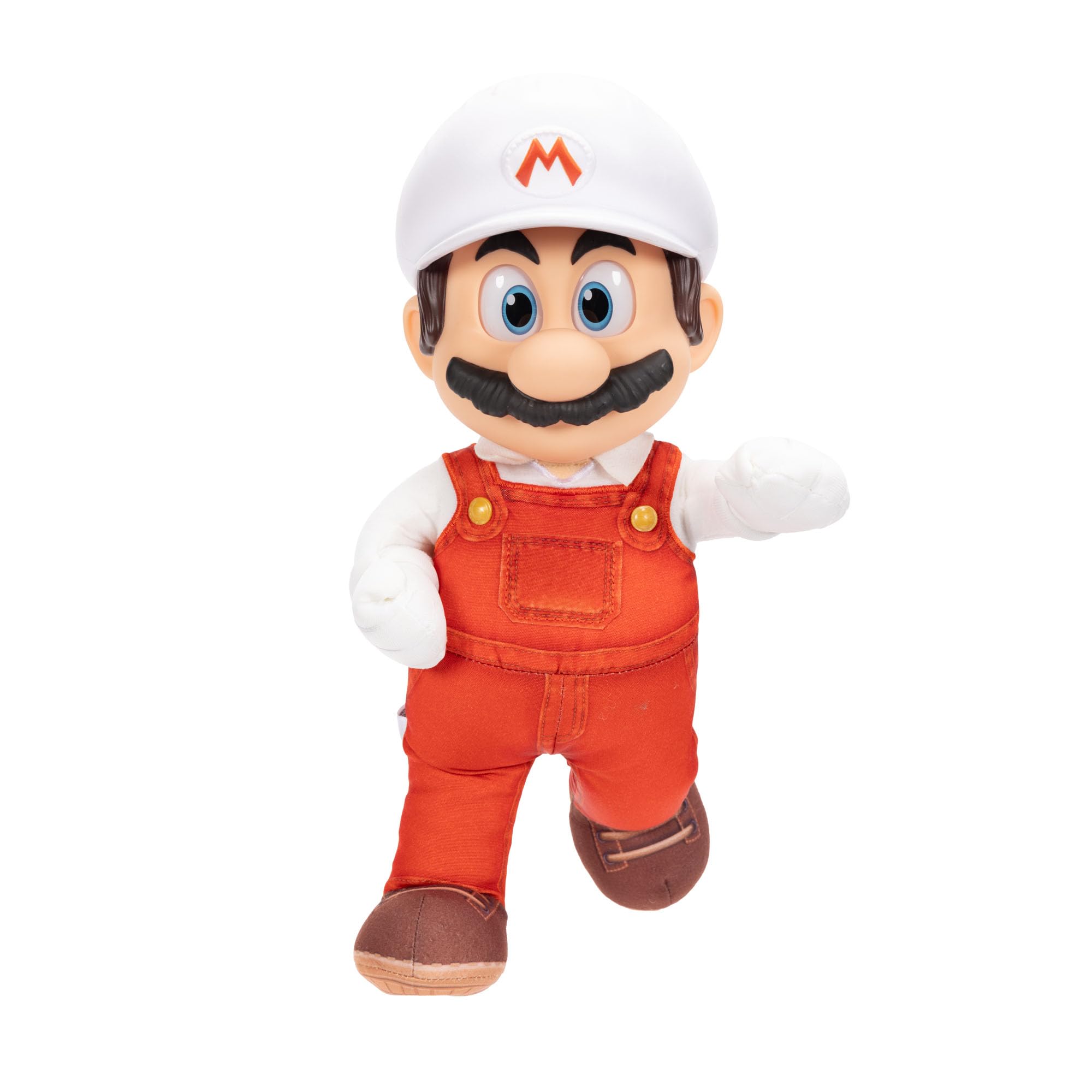 „Super Mario Galaxy“-Film: Bewegliches „Fire Mario“-Plüschtier, 35 cm, offiziell lizenziert von Jakks Pacific, Stofftier mit beweglichem Kopf, Nintendo-Sammlerstück, ab 3 Jahren 7