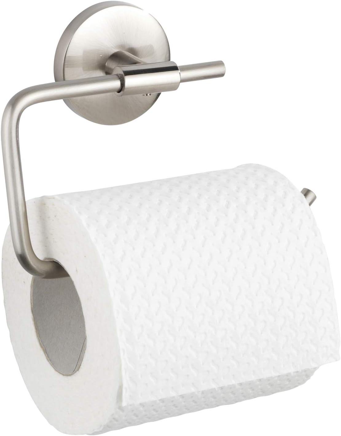 WENKO Cuba Matte Toilet Roll Holder Keeps Toilet Paper Handy Solid Quality Rust-Proof Die-Cast Zinc with Matte Finish 13.5 x 9.5 x 4 cm - Image 3