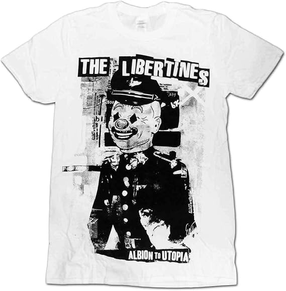 Amazon Nanagoten バンド Tシャツ The Libertines リバティーンズ メンズ Tシャツ メンズ 半袖 カジュアル キャラ Tシャツ キャラクター プリント カットソー 男女兼用 Tシャツ カットソー 通販