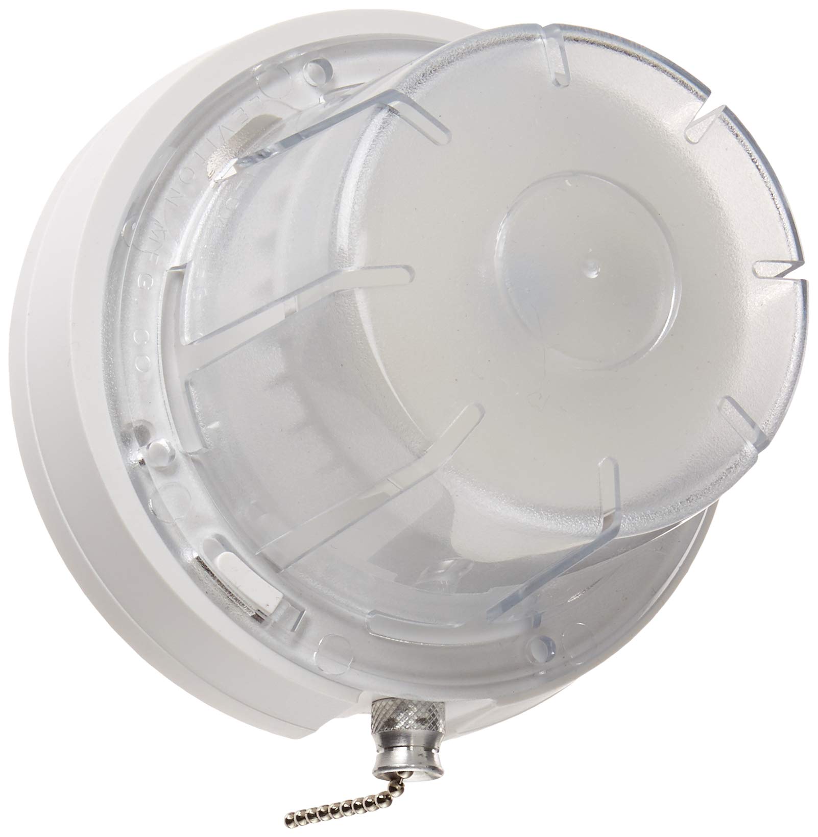 Leviton LED Ceiling Lamp Holder with Pull Chain, 10W Bulb and Bulb Guard, 9852-LED, White